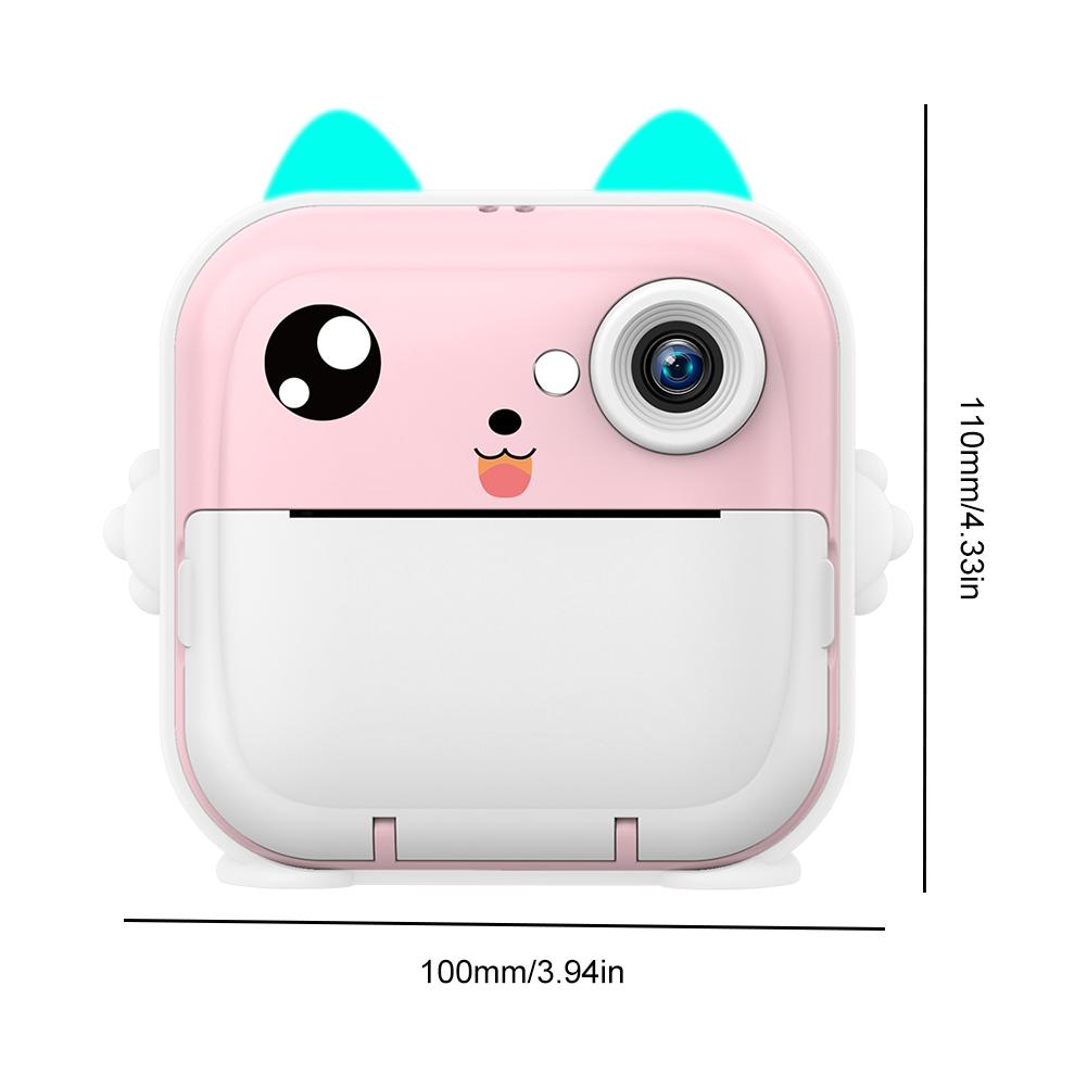 Children Instant Print Camera 2.4inch IPS Screen Kids Digital Photo Camera Video Recording Take Pictures Girl  Birthday Gift