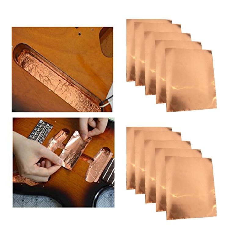5Pcs Single Side Tape with Conductive Adhesive Electric Guitar Copper Foil Tape Adhesive Shielding Tape Easy To Use