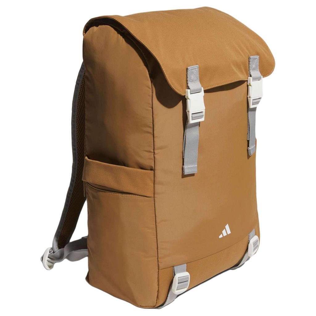 Adidas Recycled Polyester Backpack Regular Unisex Desert Brown & Light Gray Adidas JW1675