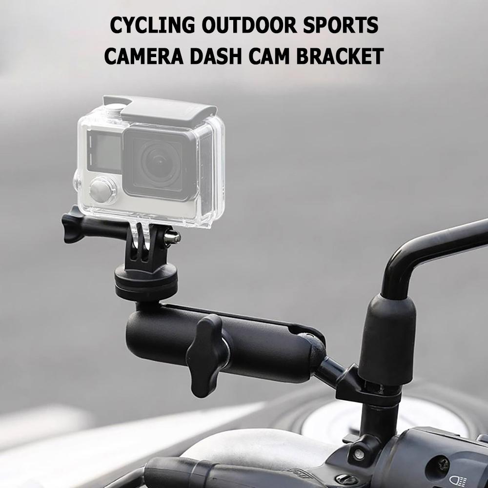 360° Motorrad Lenkerhalterung Aluminium Halter Fahrrad Halterung Für Gopro Hero 12 11 10 9 8 Insta360 Osmo Action Kamera Zubehör