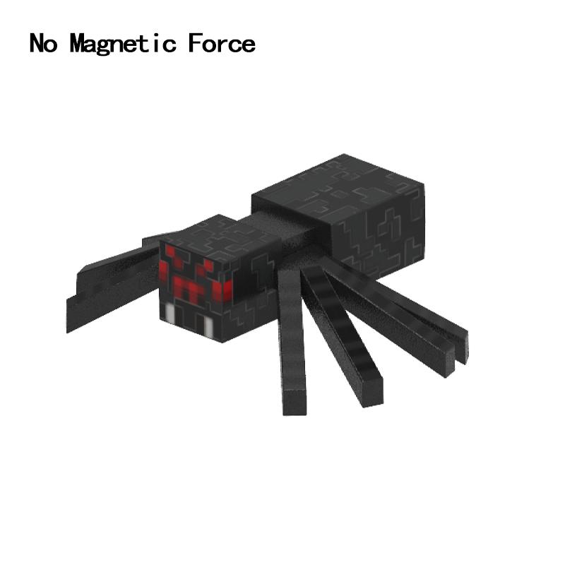 Pixel-Stil Mineral Magnet Welt Magnetische Bausteine Montage Ersatzteile Sensorisches Spielzeug für Kinder DIY Tierwürfel Grundplatte