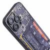 AL Series for iPhone 15 Pro Max Case Battery Circuit Board Glass Phone Cover