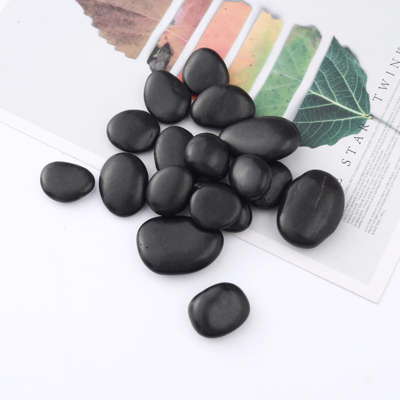 1 Lb Black Natural Pebbles for Landscaping, Paving, Flower Pots, Bonsai Decoration.
