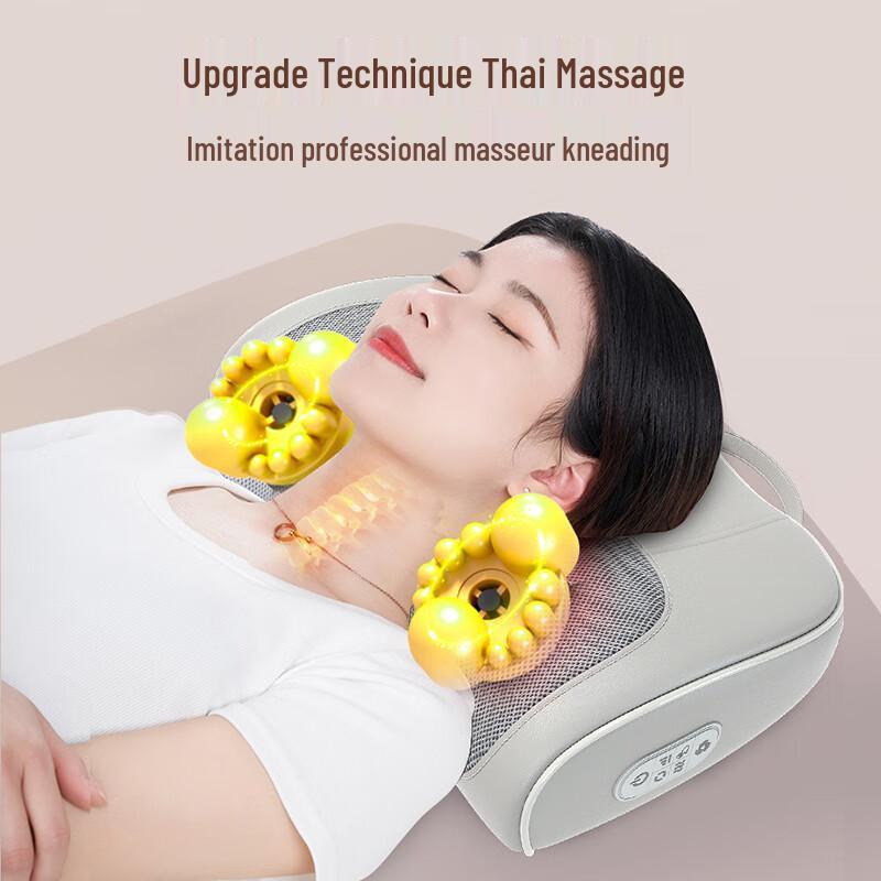 Rechargeable Multi-purpose Neck & Shoulder Massager Pillow
