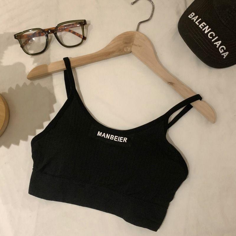 

Девушка Майка Интимное Женское Без Косточек Клетчатая Дышащая Бретелька Пубертатный Жилет Ученицы Младшей и Средней Школы Хлопковый Бюстгальтер Size XL Black