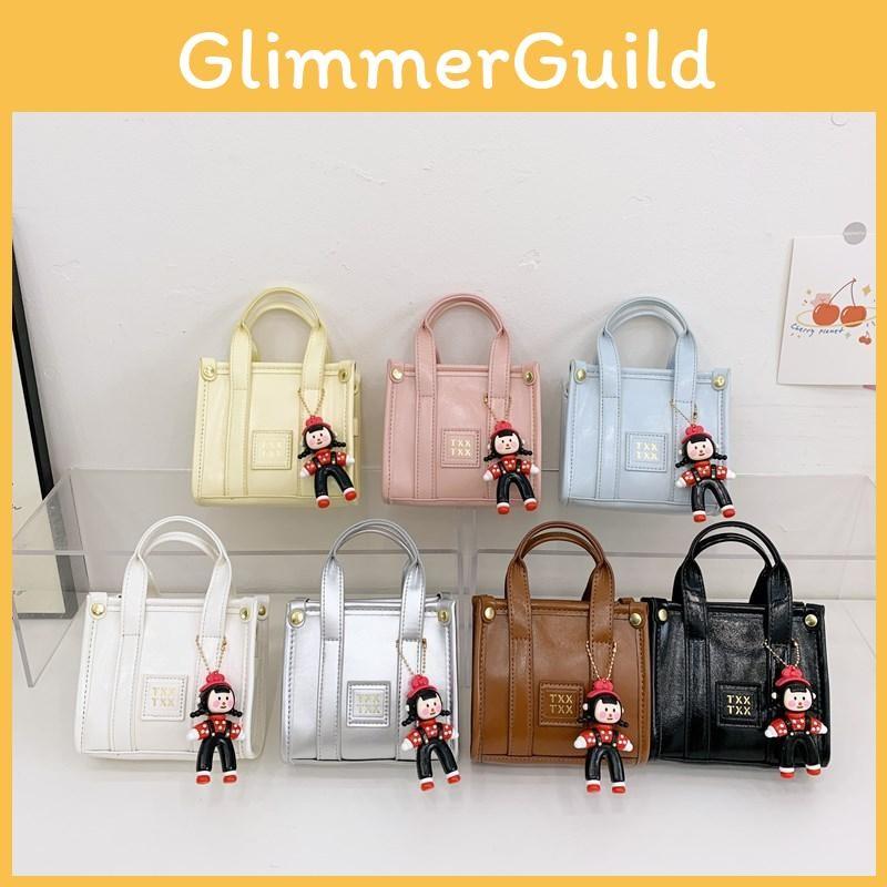 English Solid Letters Color Smooth Satchel Durable Kids Small Bag Crossbody