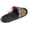 New Adidas Adilette Comfort Slides Core Black Beam Pink Women's GZ6412