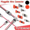 1Pcs For Wires Wiring Pluggable Wire Connector Car Connectors Cable Connections Strip Electrical Cable Crimp 2Pin 8-22AWG