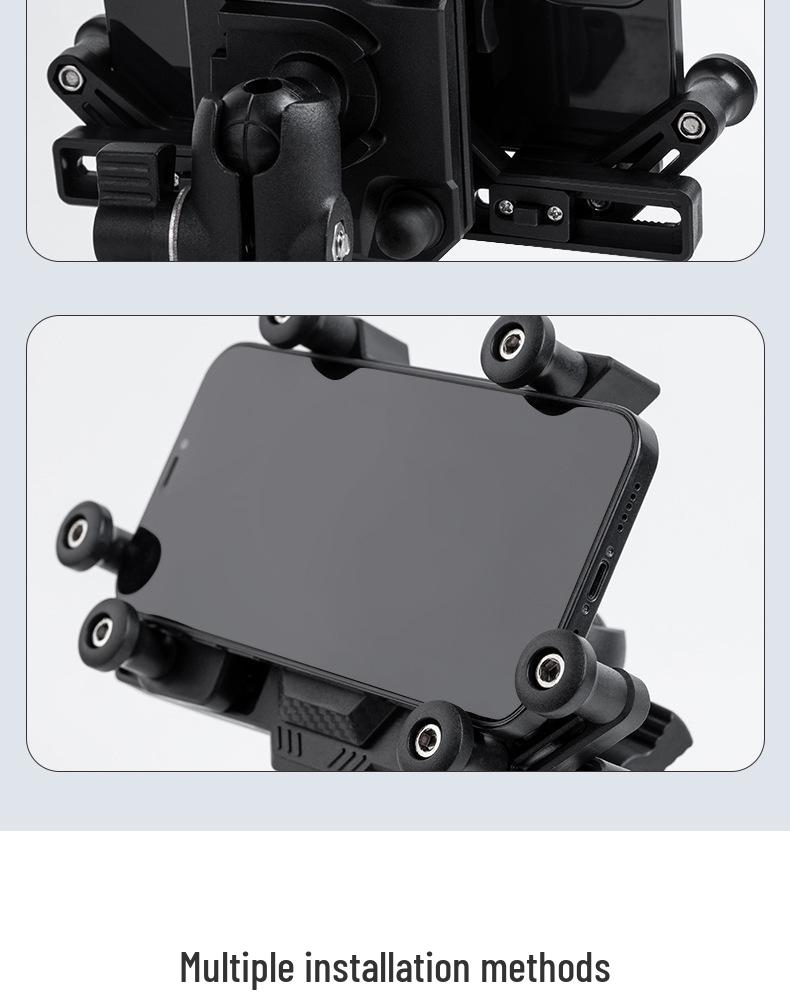 Universal Shock-Absorbing Phone Holder for Pedal Electric Motorcycles & Scooters