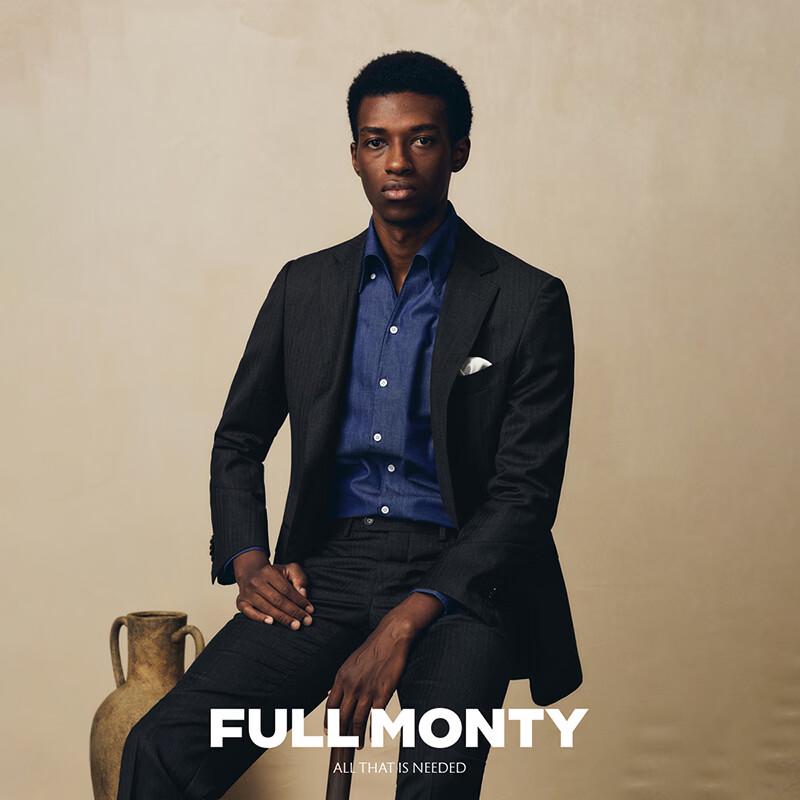 FULL MONTY VBC Wool Herringbone Suit
