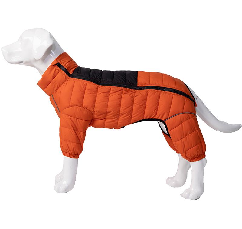 S-4XL Dog Thicken Cotton-padded Coat Pet Warm Down Jacket Windproof 4 Legs Pet Outfit Winter Greyhound Husky Chihuahua Clothes