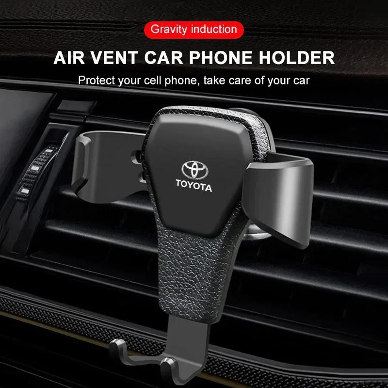 Car Phone Holder Air Vent G-Sensor Smartphone GPS Stand For Toyota Yaris Corolla Avensis Aygo Vitz Vios Yaris Mark-X Mirai