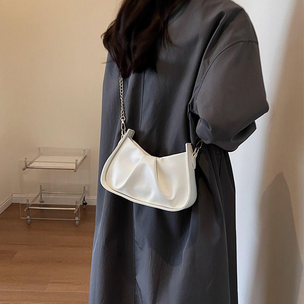 

Сумка на плечо из искусственной кожи с облаком, универсальная сумка с клецками, модная винтажная сумка с цепочкой для женщин и девочек