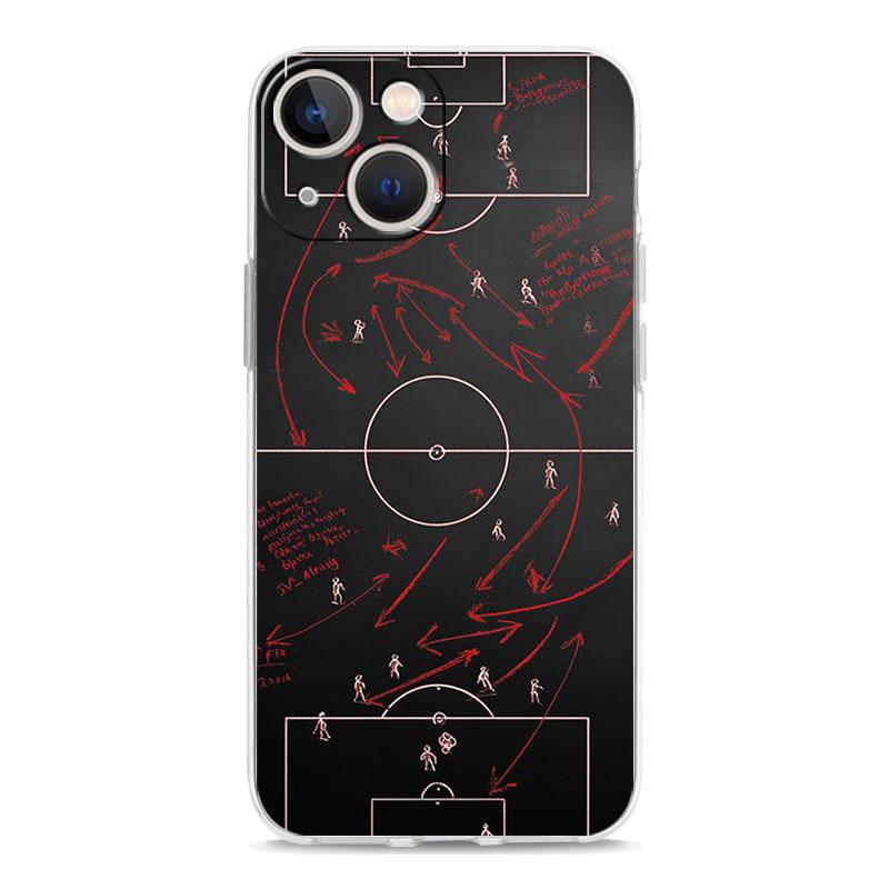 

Transparent Phone Case Cover for iPhone 17 16 15 14 13 12 11 Pro Max Plus 17 AIR Soft TPU Bag Football Basketball Tactical Board for iPhone 11