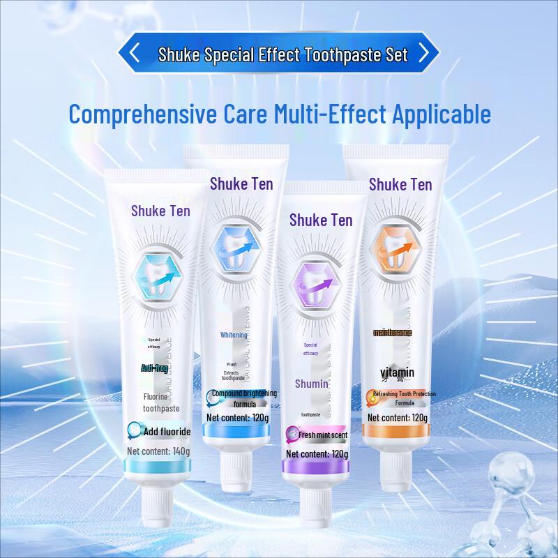 Saky Anti-Cavity Whitening Plant Extract Toothpaste, 120g x 4-Pack