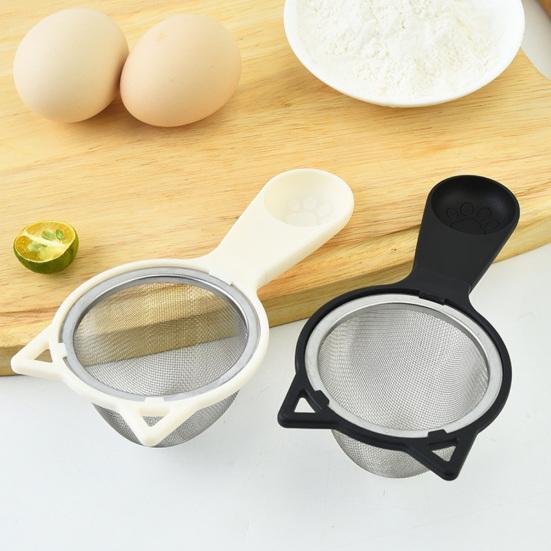 Strainer Spoon Fine Mesh Sifter with Long Handle Sieve Tool Handheld Kitchen Tool for Flour Powdered Sugar Cocoa Powder