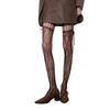 Women Patterned Fishnet Thigh High Stockings Suspender Pantyhose Garter Belt Tights Sheer Mesh Tights Pantyhose Hosiery