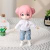 Freizeitkleidung Denim Lange Hosen Mode Puppenhosen Kleidung 1/11 OB11 Puppen/1/12 Mini BJD Puppe