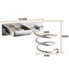 Selfadhesive Hair Dryer Stand Wall Mount Stainless Steel
