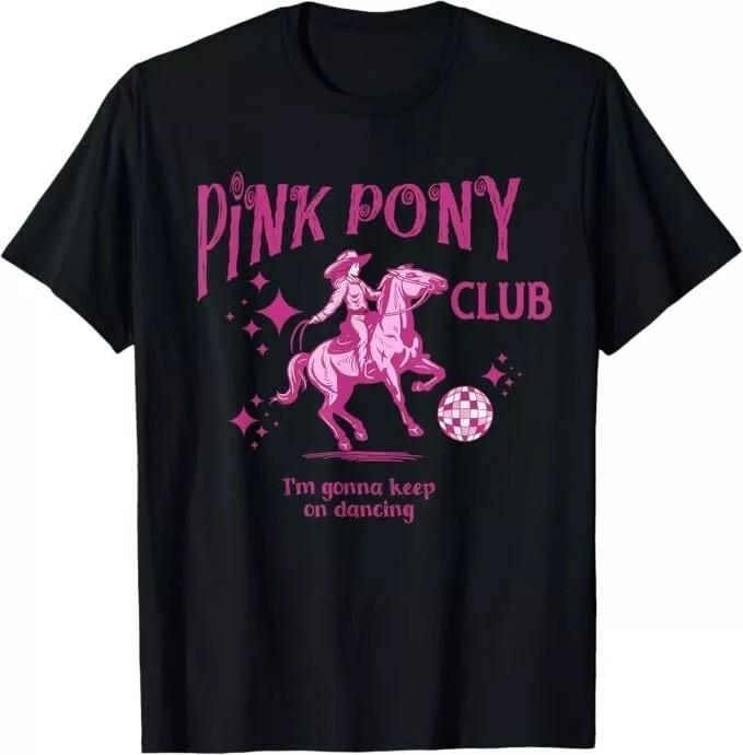 Cute Pink Girl Pony Club I m Gonna Keep On Dancing T-Shirt S разноцветный