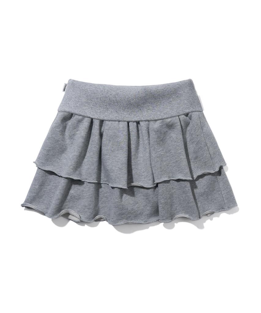 YOUHEE Cancan Jersey Skirt_Melange Gray