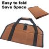Portable Firewood Carrier Bag - Heavy-Duty Log Tote with Handles for Camping & Fireplace, Large Wood Storage and Transport Sack