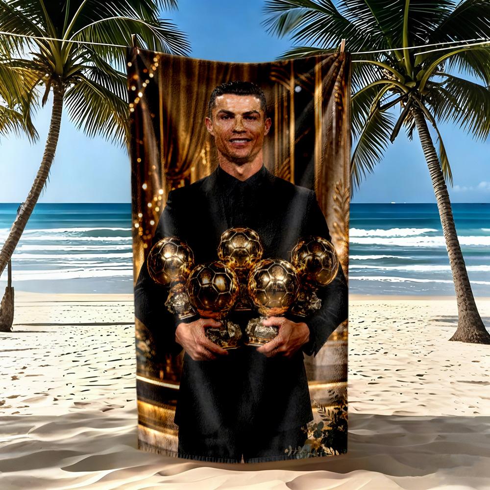 Cristiano Ronaldo Beach Towel Soft Durable Quickdry Comfortable Lightweight