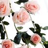 ST TS Artificial Silk Rose Garland, Interior Swag, Wedding Party Decoration (01 Pink)