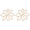 Chic European & American Statement Alloy Flower Earrings - Vintage Elegant Style for Women