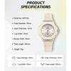 NAVIFORCE Original Women Girls Simple Quartz Watch Date Waterproof Silicone Strap Luminous Hands Lightweight Women Girls Watch Gift NF6109