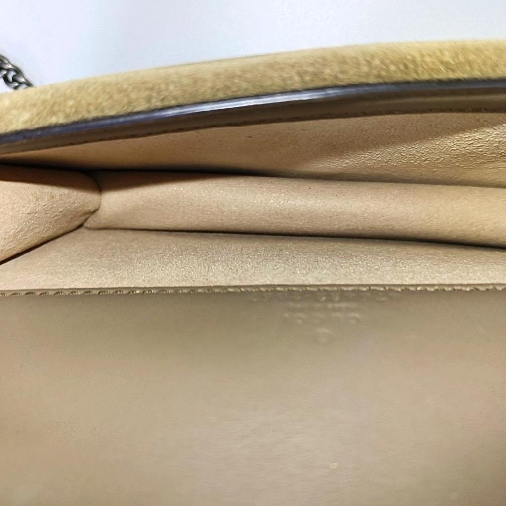 [Tweedehands] Gucci Dionysus GG Supreme Super Mini Tas 'Beige' - Zeer Goed #AFXJNO