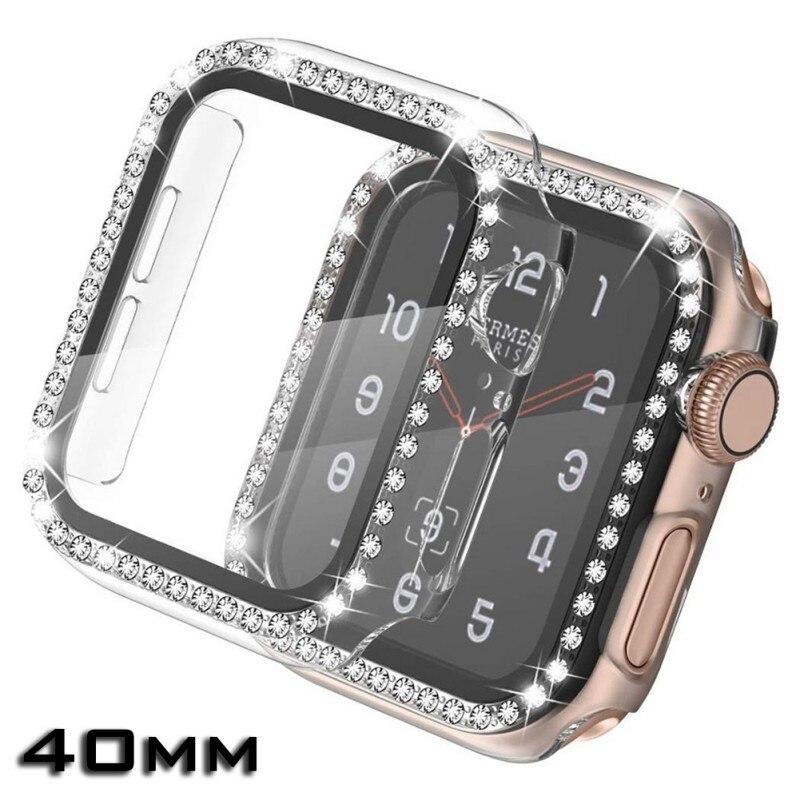 Custodia protettiva a schermo intero per Apple Watch 4 5 6 SE con custodia  protettiva da 40/44 mm + vetro temperato acquista in modo economico —  spedizione gratuita, recensioni reali con foto — Joom