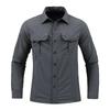 Green Black Cargo Long Sleeves Shirts For Men's Spring Autumn Design Oversize Military Clothes Casual Blouse