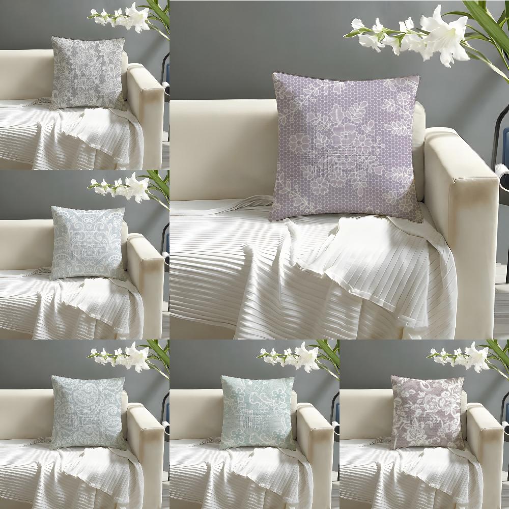Lace pattern Pillow Case Home Living Room Decoration Linen Pillow Cases Cushion Cover