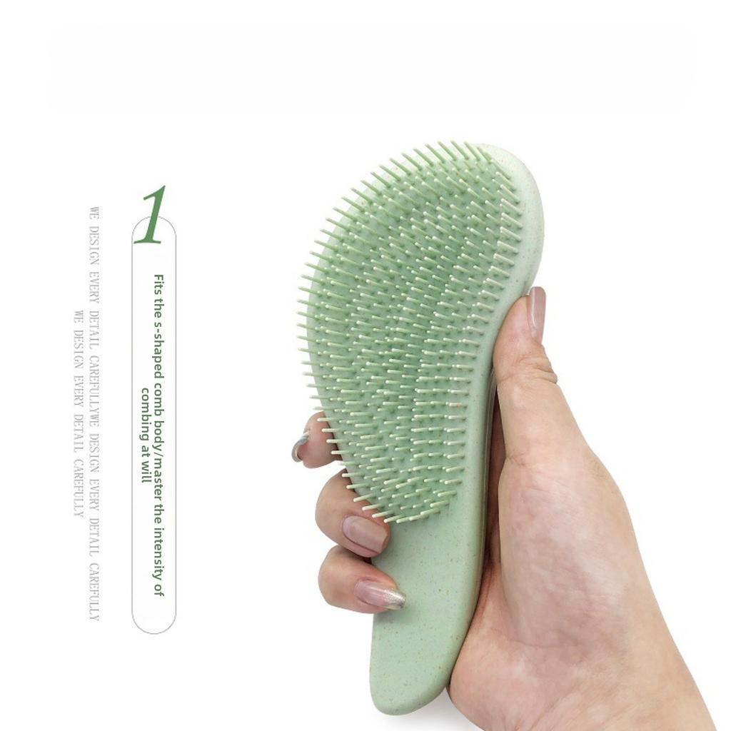 1PC Magic Detangling Hair Brush Soft Wheat Straw Scalp Massage Comb Anti-static Gentle Grooming Brush Salon Hair Styling Tools