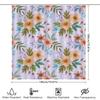 Floral Print Shower Curtain Home Decor Bath Waterproof Fabric Pink Floral Design For Bathroom Window Treatment In White Pastel C