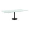 Vidaxl Blat Stołu, Biały, 120X65 Cm, 8 Mm, Szkło Z Teksturą Marmuru