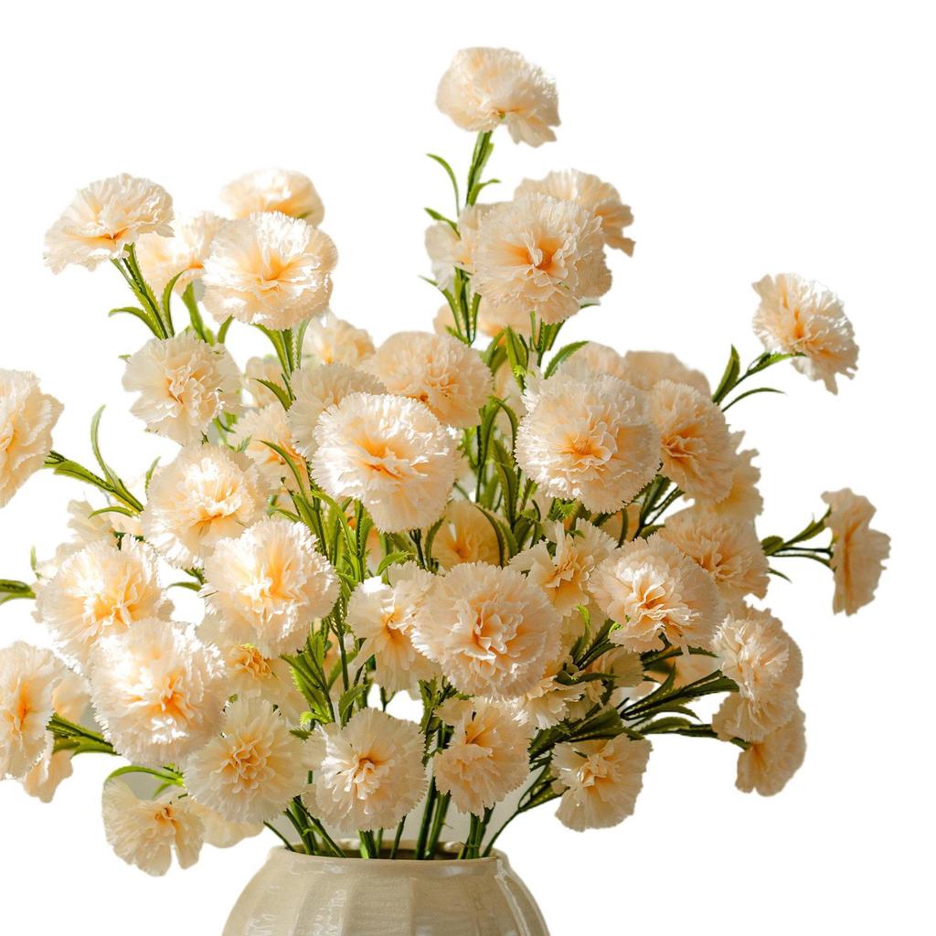 Luksusowy Bukiet Goździków Sztuczne Kwiaty jako Centralny Element Dekoracji Salonu lub Stołu Jadalnego