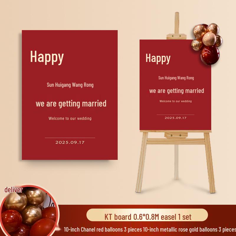 Wedding Ceremony Welcome Sign - Directional KT Board Decor