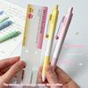 4pcs Aesthetic Gradient Series Gel Pens 0.5mm CS Tip Smooth Writing Black Color Ink Pens with Roller Clip Stationery