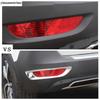 2PCS Car Rear Fog Lights Lamps Frame Decoration Cover Trim Fit For Peugeot 5008 / GT 2017 - 2024 ABS Chrome Accessories Exterior