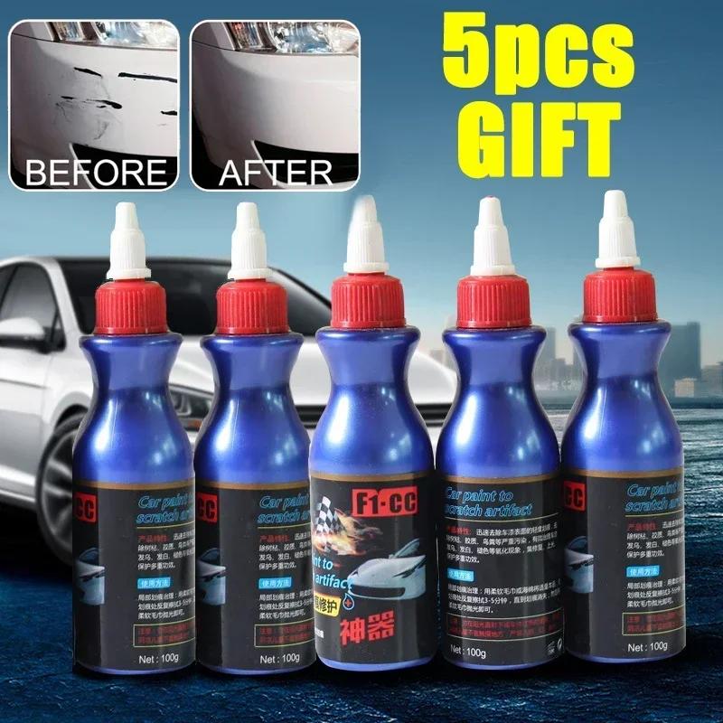 Car Scratch Repair 5/1Pcs Kit For Repairing Scratches On Body Paint Polishing To Remove Body Grinding And resistant Wax