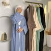 Loriya2024 Dubai Middle East Turkey Moon Embroidery Elegant Cardigan Robe LR785