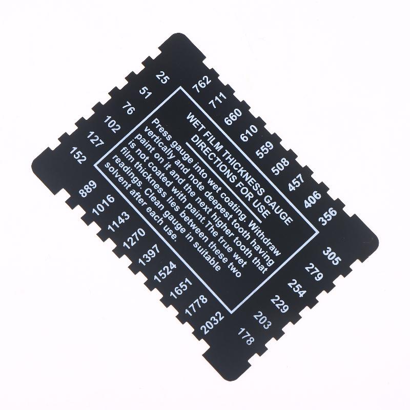 NEW Stainless Steel Thickness Gauge Comb Aluminium Alloy Dual Sided Wet Film Thickness Gauge Card For Painting