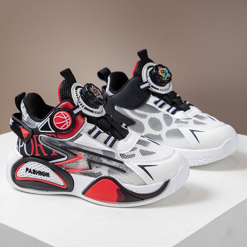 2025 Autumn/Winter Kids' Basketball & Running Shoes - Soft Sole, Breathable, Casual Sneakers for Boys & Girls