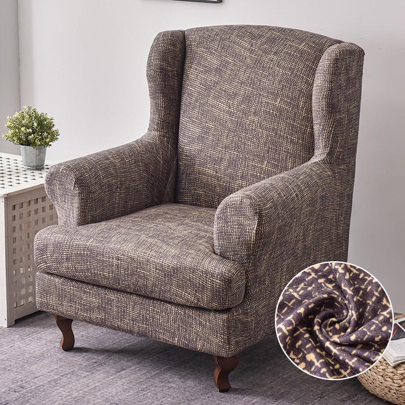 

Чехол на кресло с подголовником, 2 шт./комплект, эластичный чехол для дивана, чехол для кресла, защитный чехол для дивана, эластичное дно для гостиной 1-seater