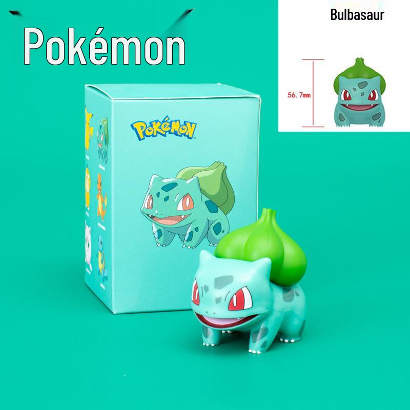 Authentic Pokémon Sleepy Style Blind Box: Pikachu, Psyduck, Charmander, Squirtle Ornaments.