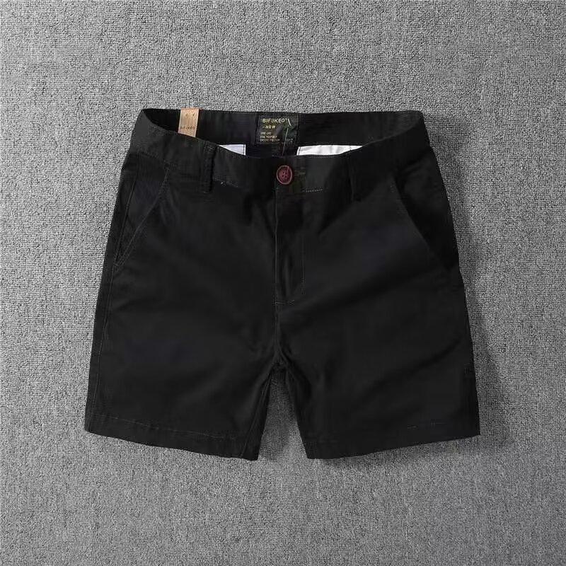 

Модные мужские летние рабочие шорты в корейском стиле — свободные, повседневные и универсальные. 33 чёрный