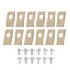 Lawn Mower Blades Stainless Steel Replacement Cutting Blade 7x10.8mm Center Holes Suitable for Dreame Lawnmower Accessories