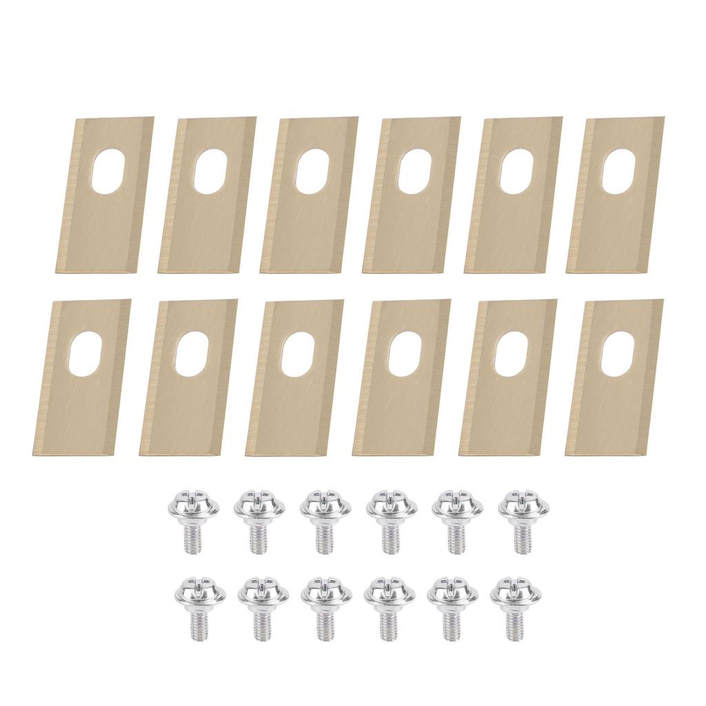 Lawn Mower Blades Stainless Steel Replacement Cutting Blade 7x10.8mm Center Holes Suitable for Dreame Lawnmower Accessories